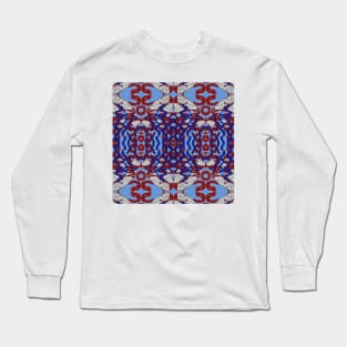 Red, White, and Blue Pattern v2 Long Sleeve T-Shirt